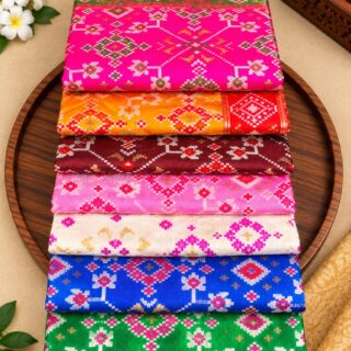 Elegant Patola Silk Dupatta with vibrant colors