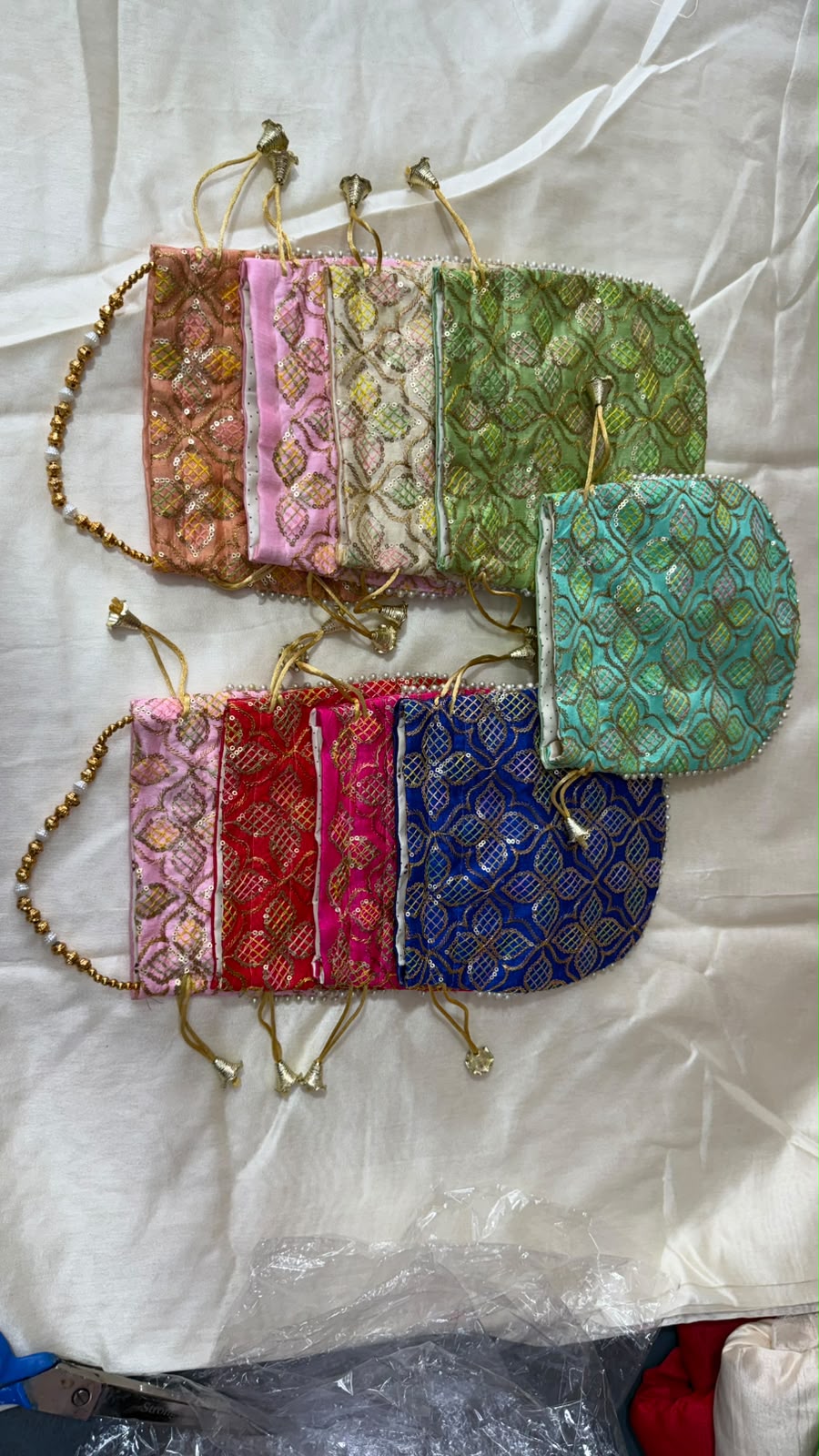 Elegant Hand-Embroidered Potli Bag - Image 4