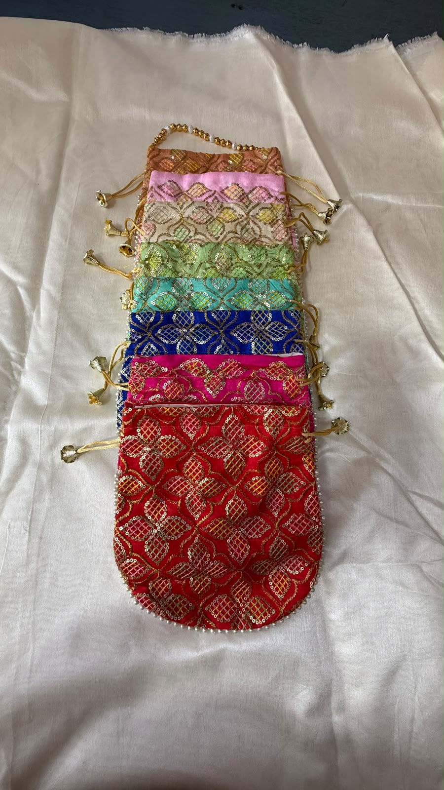 Elegant Hand-Embroidered Potli Bag - Image 5