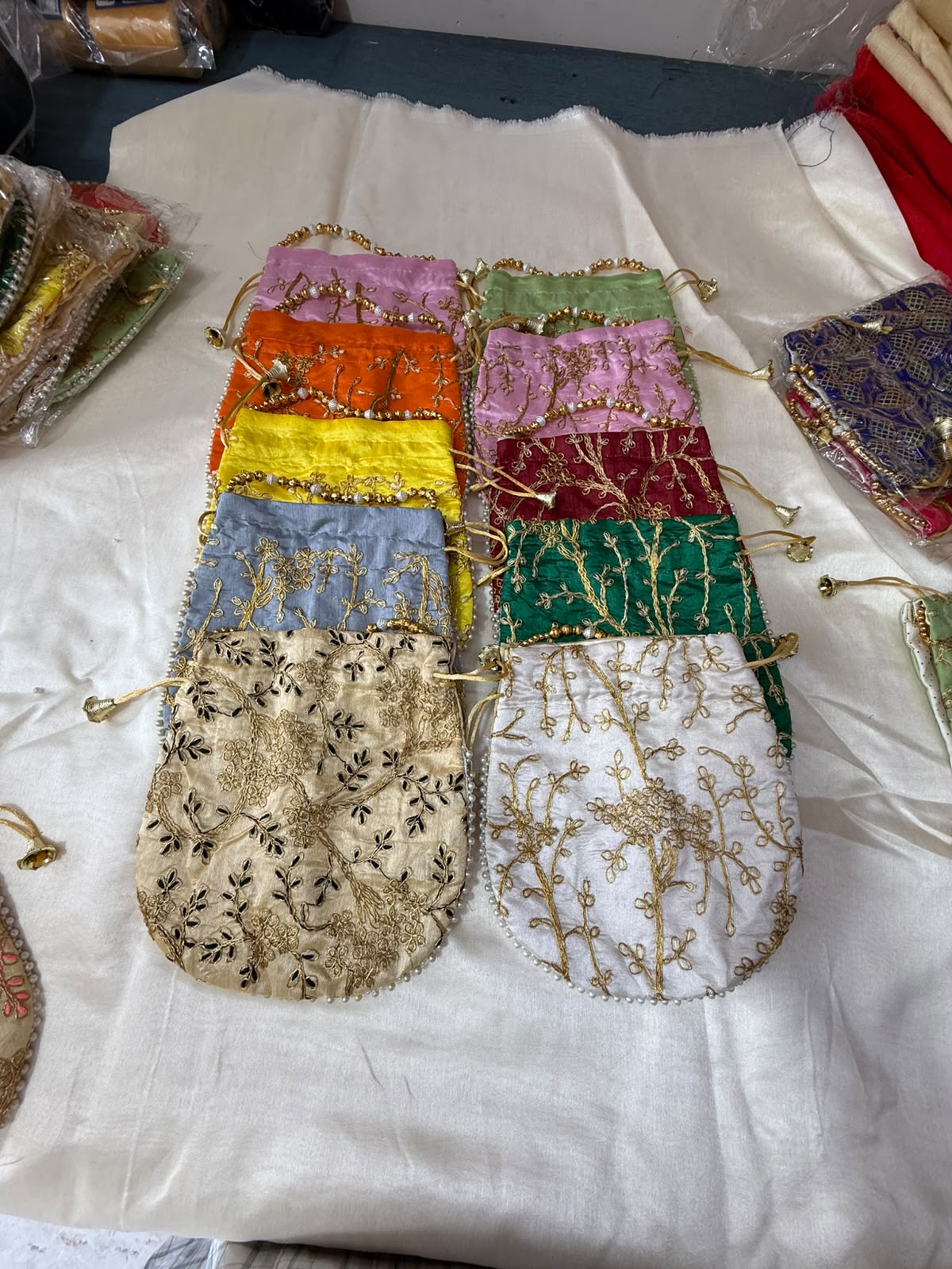 Elegant Hand-Embroidered Potli Bag - Image 10