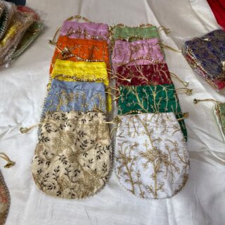 Elegant Hand-Embroidered Potli Bag