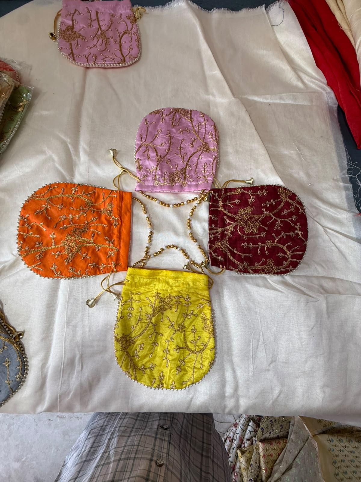 Elegant Hand-Embroidered Potli Bag - Image 11