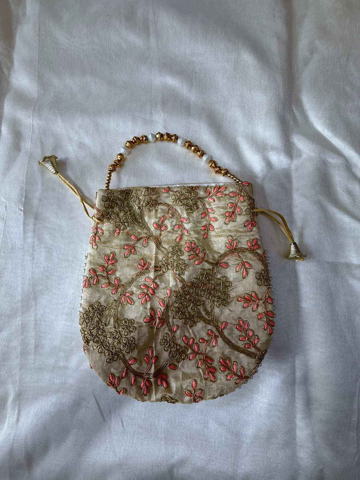 Elegant Hand-Embroidered Potli Bag - Image 13