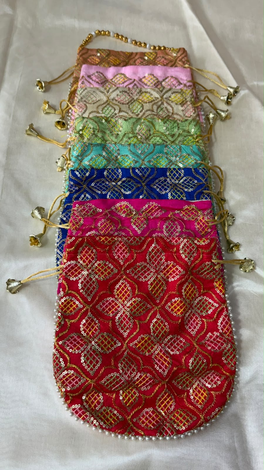 Elegant Hand-Embroidered Potli Bag - Image 14