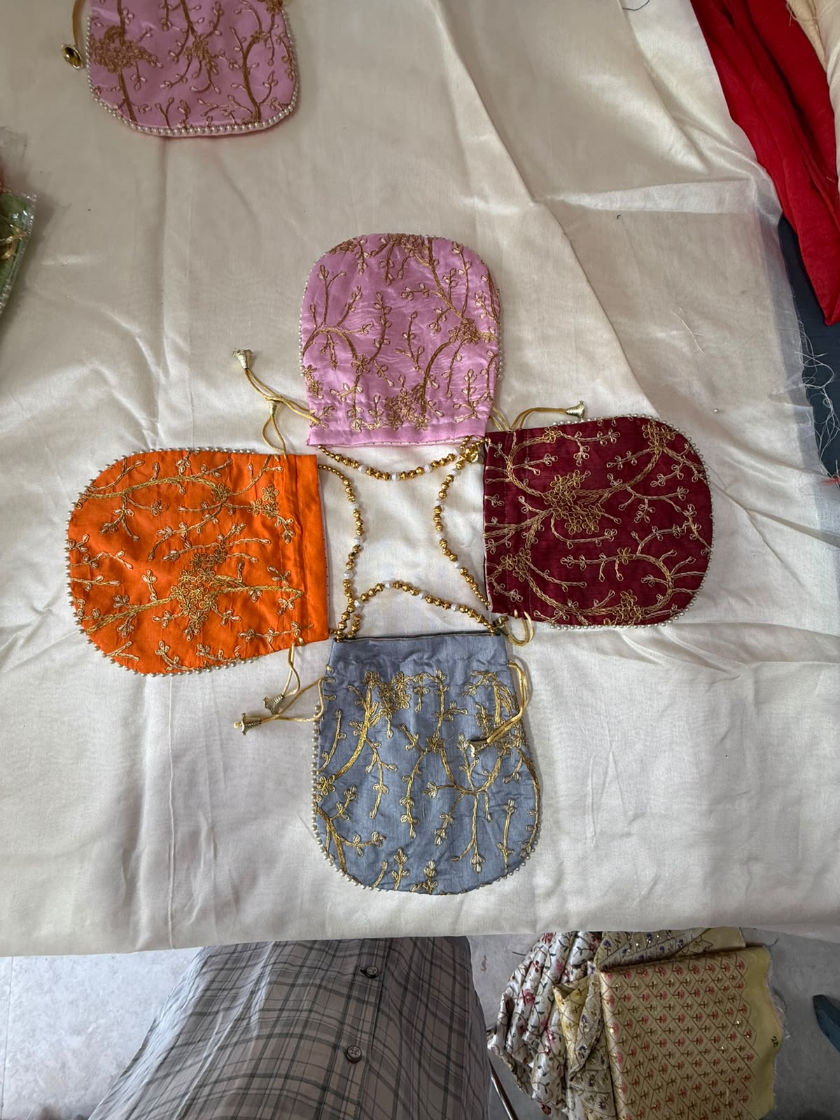 Elegant Hand-Embroidered Potli Bag - Image 23